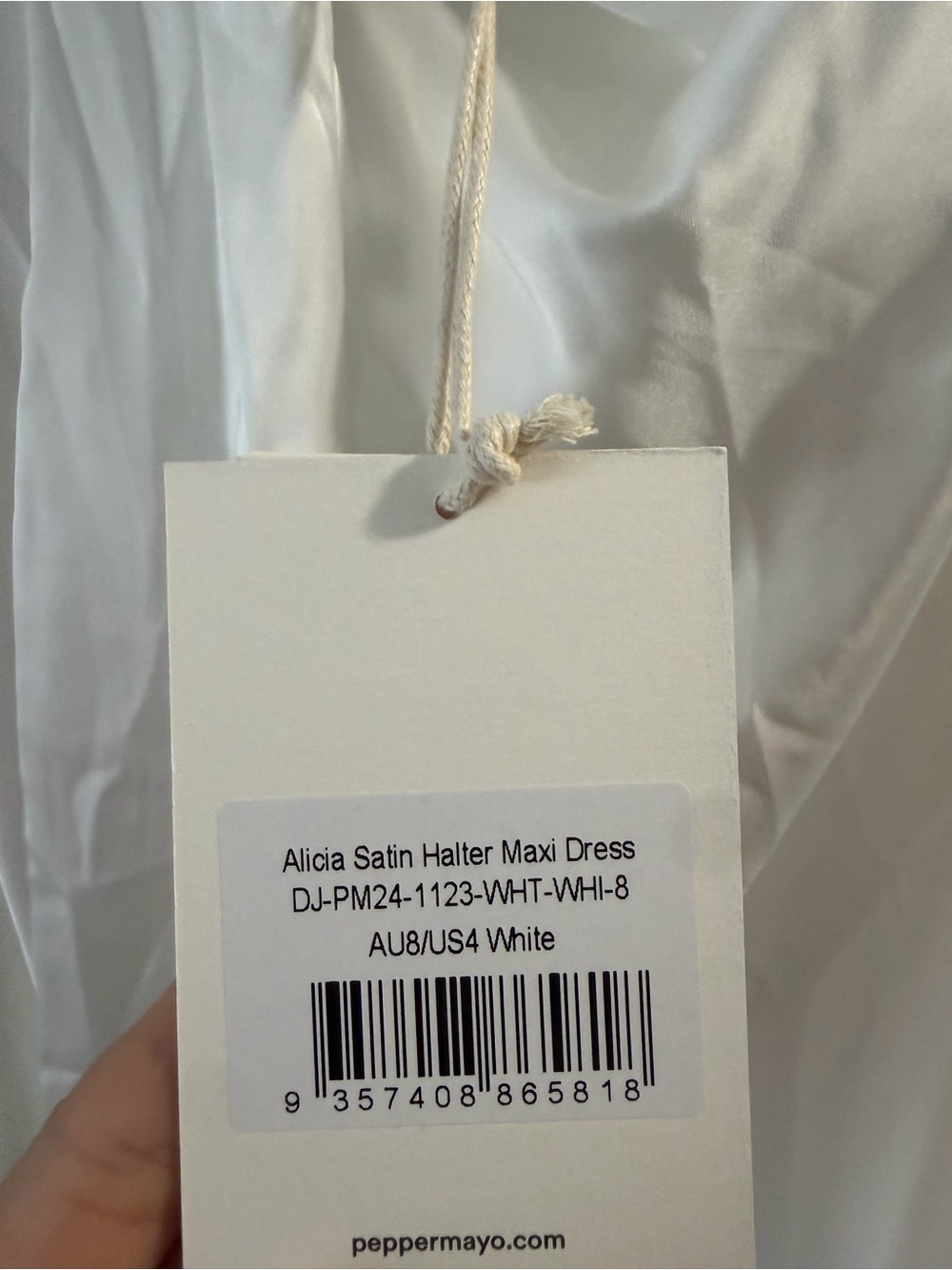 Peppermayo Alicia Satin Halter Maxi Dress - Picture 9 of 9